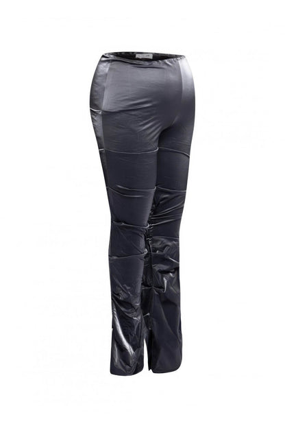 Velvet Pu Ruched Pants - LLR Chic