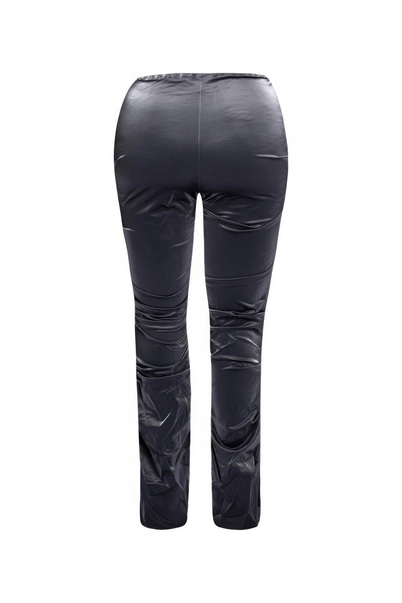Velvet Pu Ruched Pants - LLR Chic