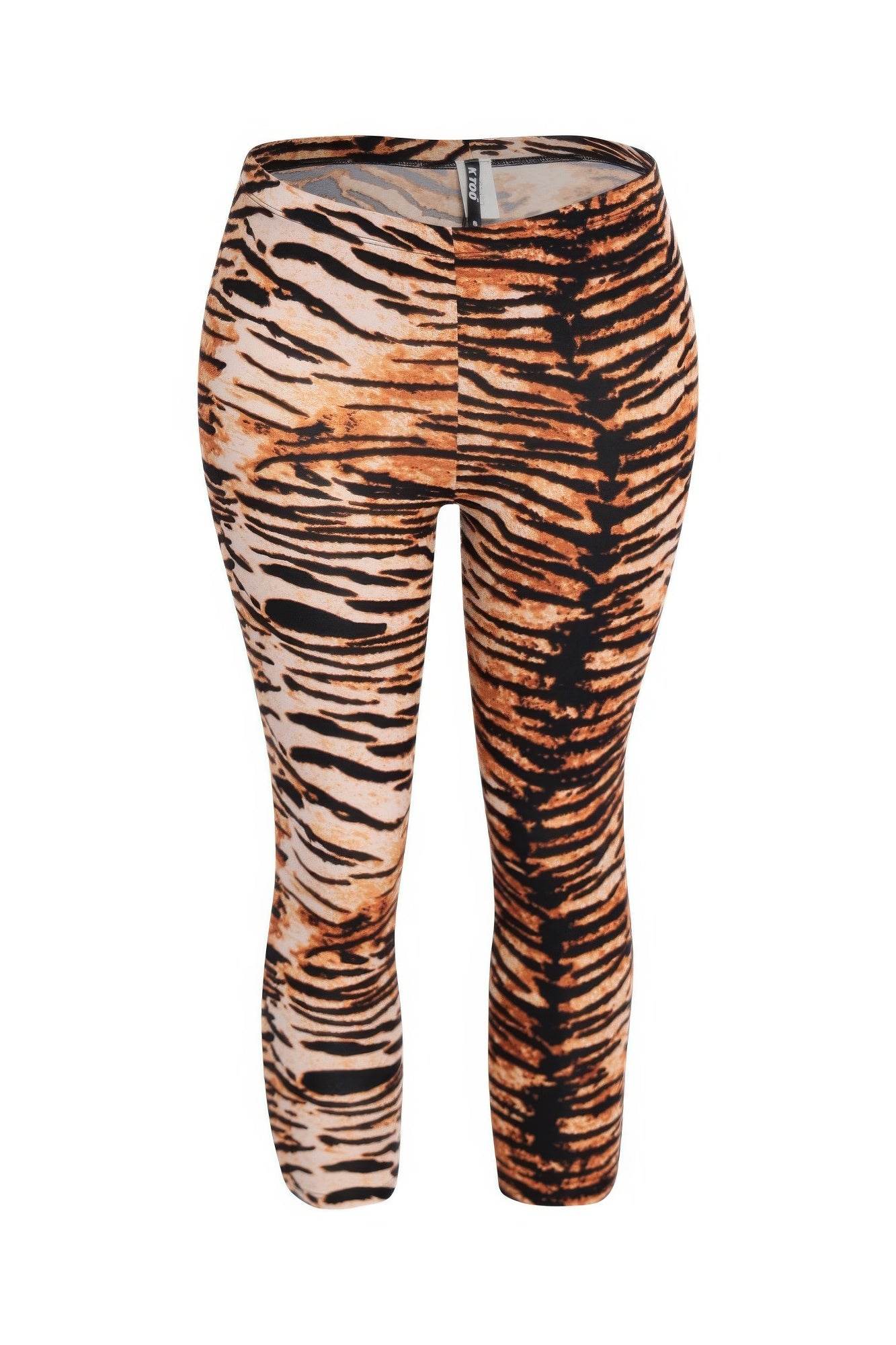 Tiger Printed Capri Leggings - LLR Chic