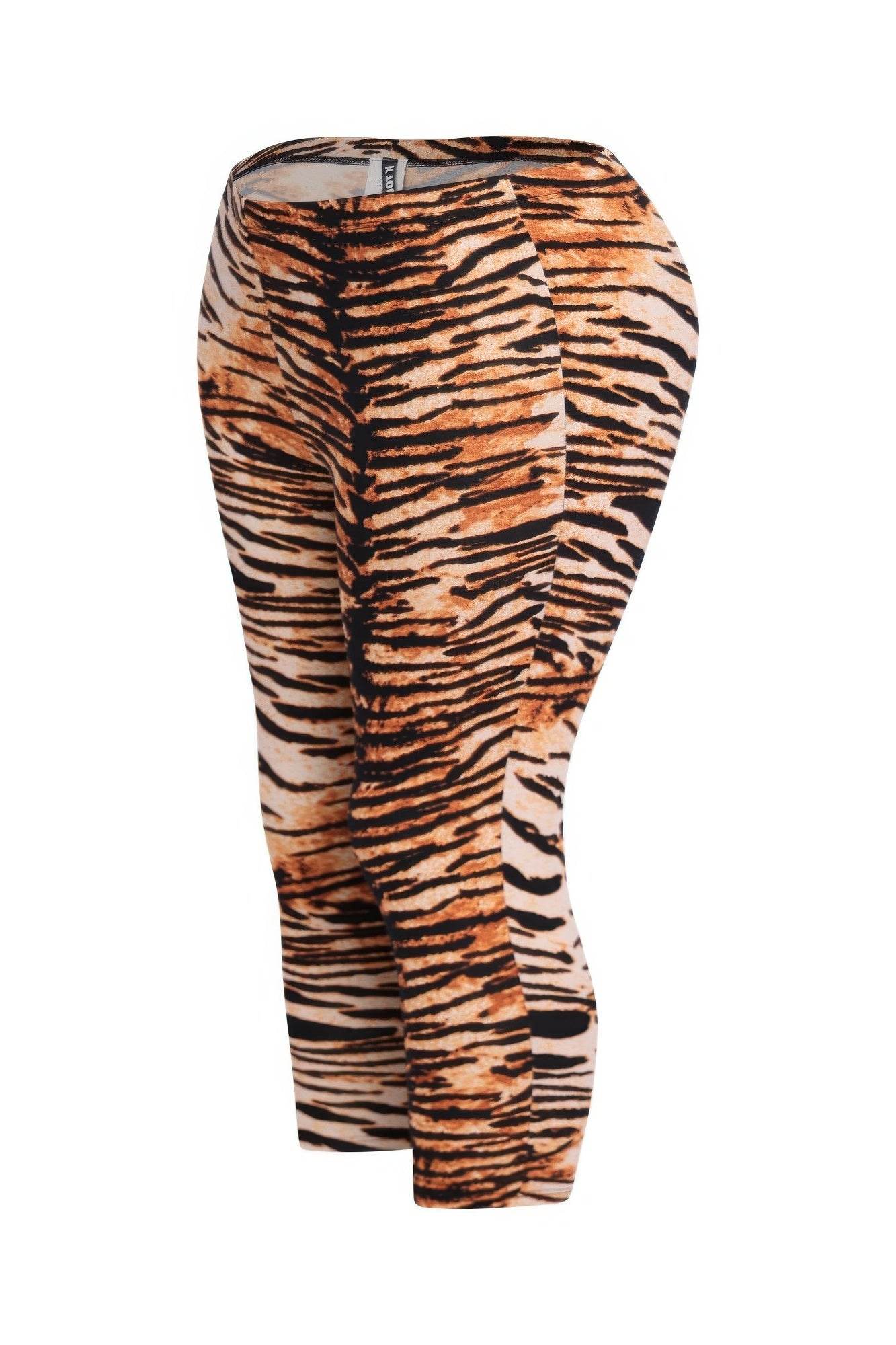 Tiger Printed Capri Leggings - LLR Chic