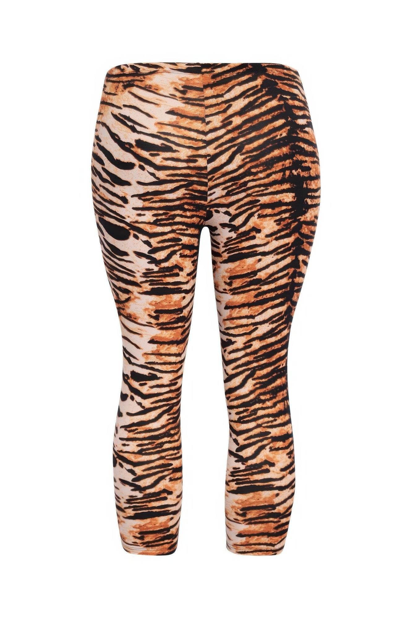 Tiger Printed Capri Leggings - LLR Chic