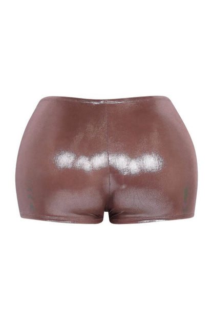 Shimmer High Waisted Shorts - LLR Chic