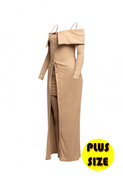 Plus Size Long Length Top & Skirt Leggings Set - LLR Chic