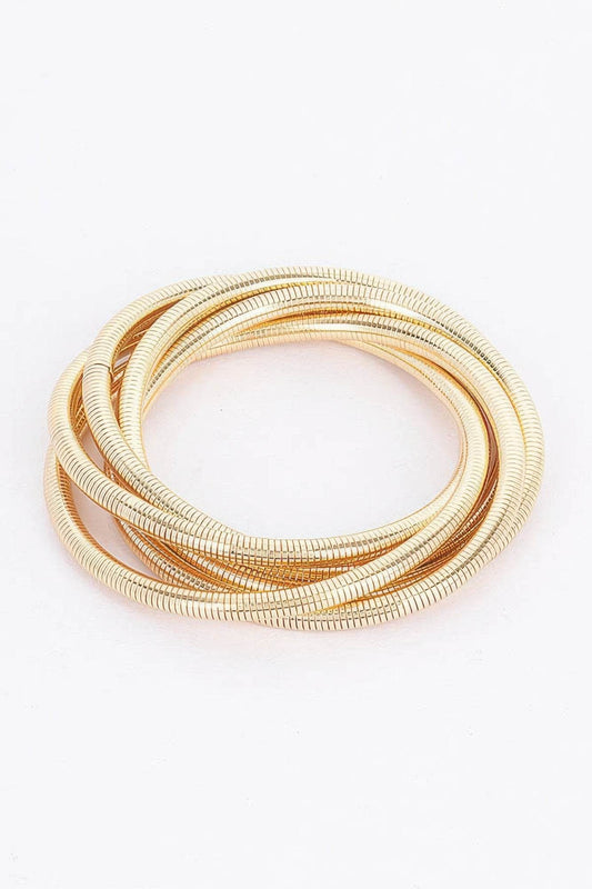 Multi Metal Spring Bracelet - LLR Chic