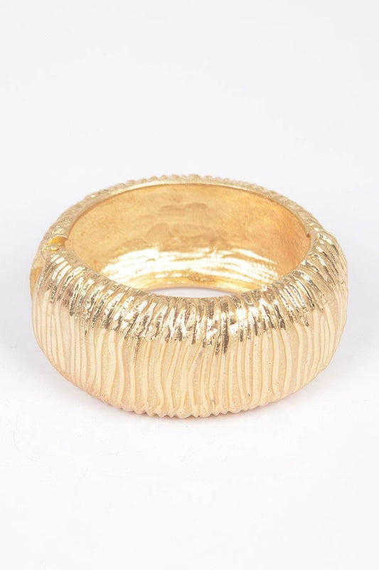 Cast Metal Spring Hinge Cuff - LLR Chic