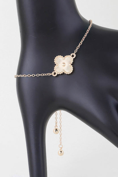 Shiny Clover Adjustable Bracelet - LLR Chic