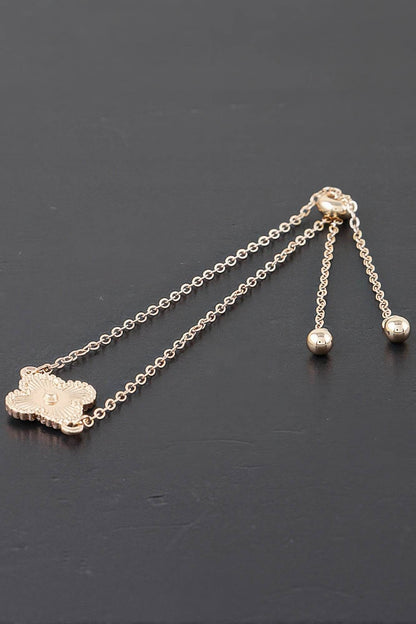 Shiny Clover Adjustable Bracelet - LLR Chic