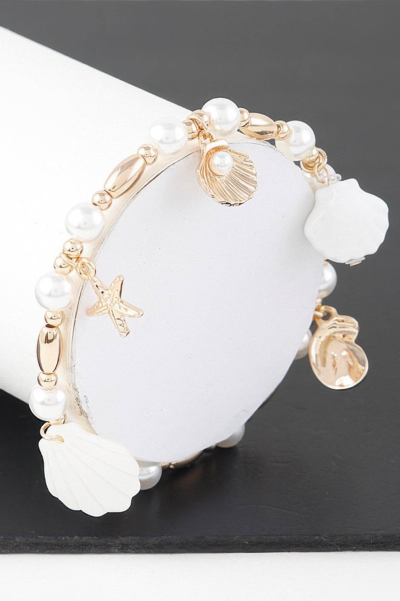 Under The Sea Pearl Charm Bracelet - LLR Chic