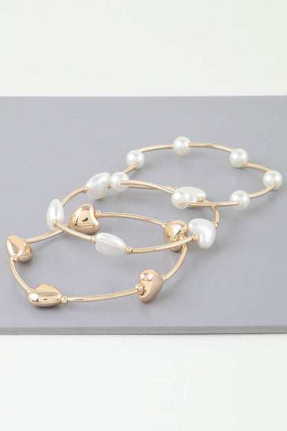 Simple Heart Beaded Wrap Bracelet - LLR Chic