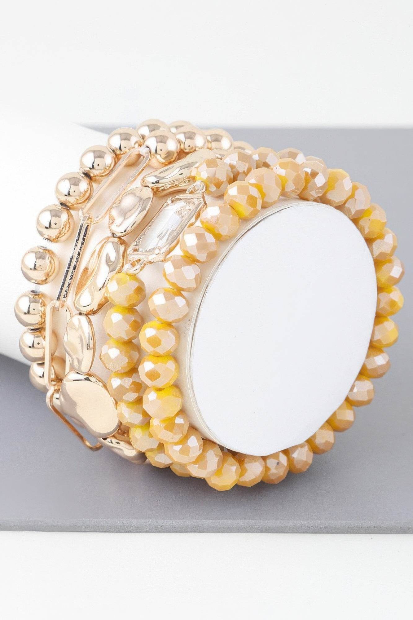 Multicolor Crystal Beaded Bracelet - LLR Chic