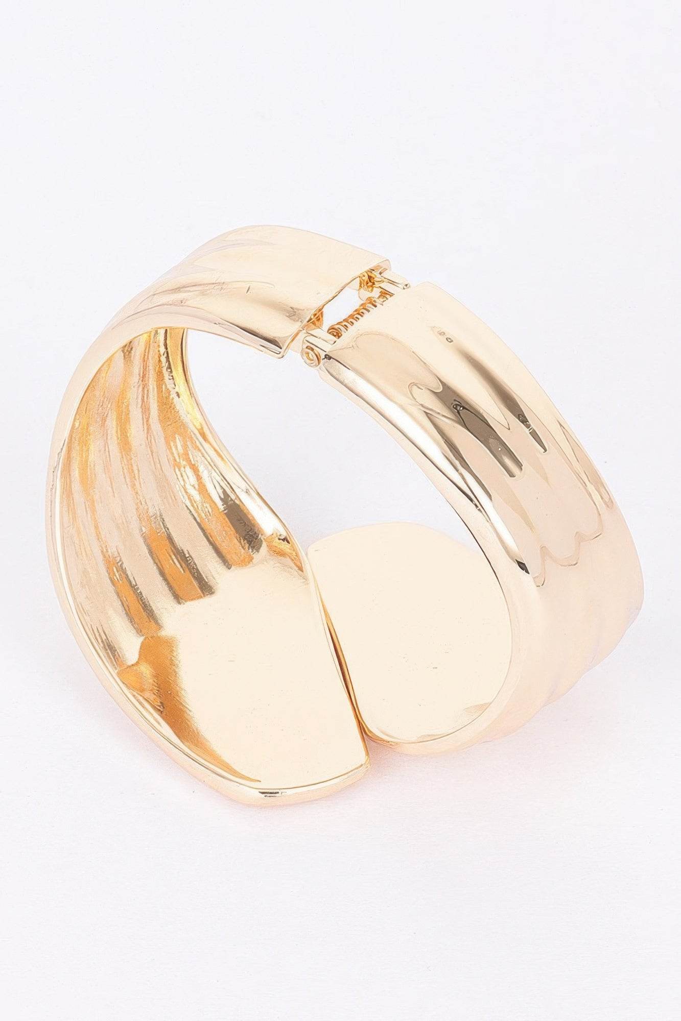 Metal Spring Hinge Cuff - LLR Chic