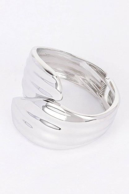 Metal Spring Hinge Cuff - LLR Chic