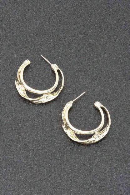 Gold Plated Metal Earring - LLR Chic