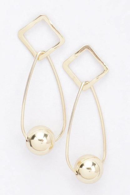 Gold Plated Metal Earring - LLR Chic