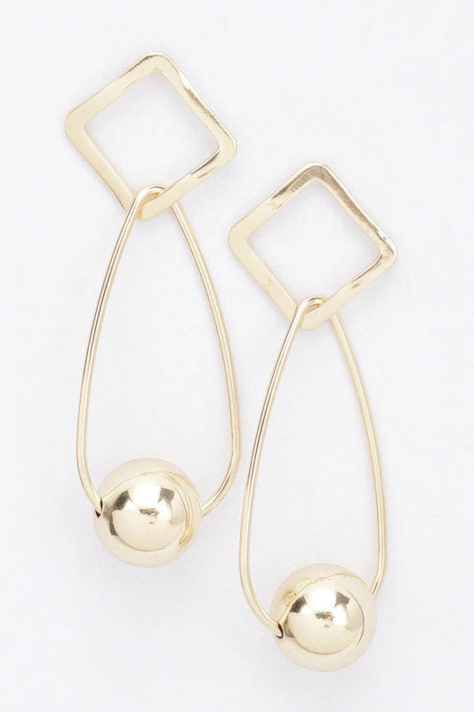 Gold Plated Metal Earring - LLR Chic