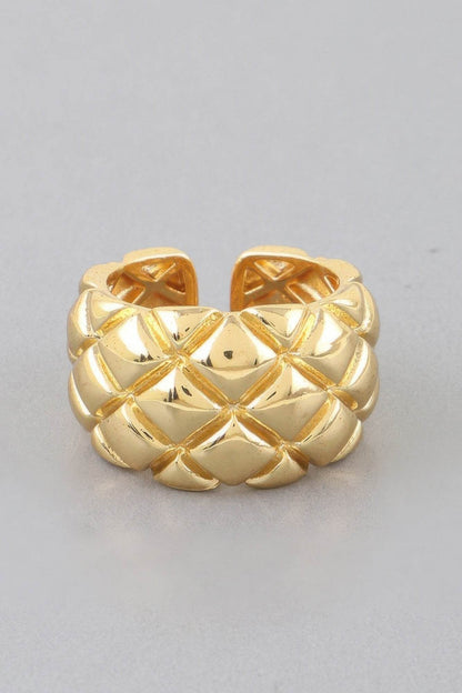 Diamond Quilt Wrap Ring - LLR Chic