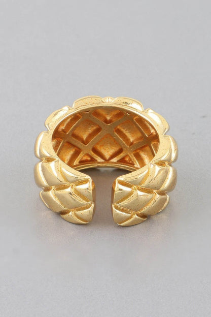 Diamond Quilt Wrap Ring - LLR Chic