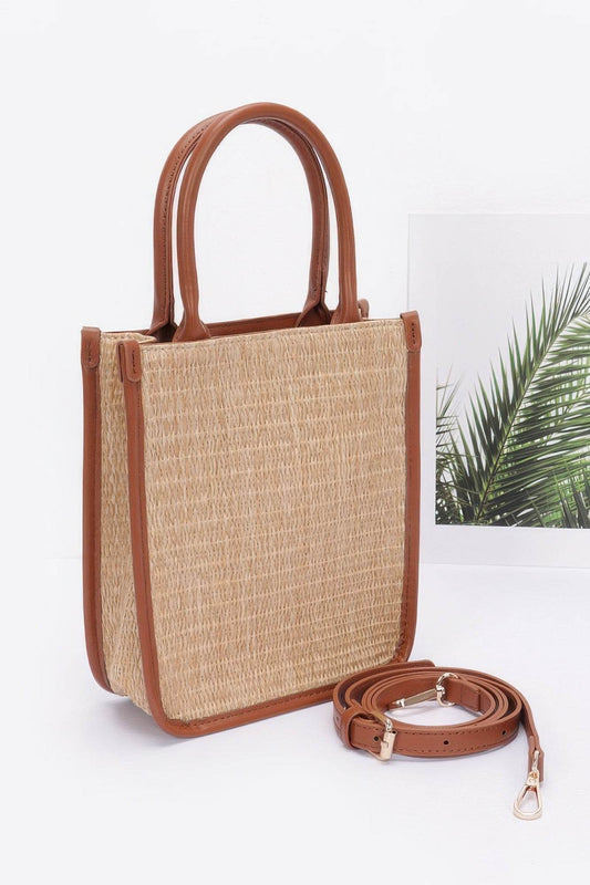 Faux Straw Tote Bag - LLR Chic