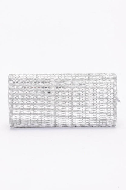 Rhinestone Party Clutch W/ Rhinestone Bow - LLR Chic