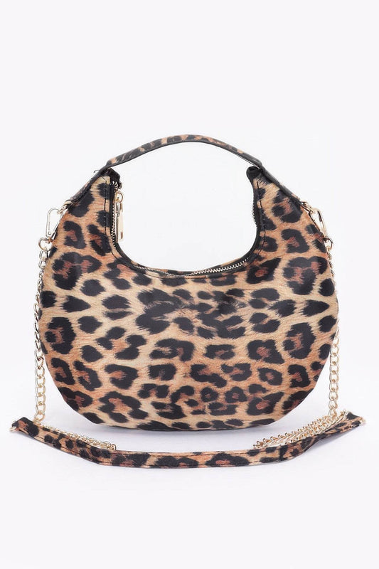 Nylon Leopard Hobo Bag - LLR Chic
