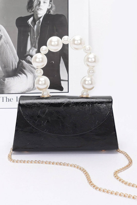 Metallic Pearl Handle Flap Bag - LLR Chic