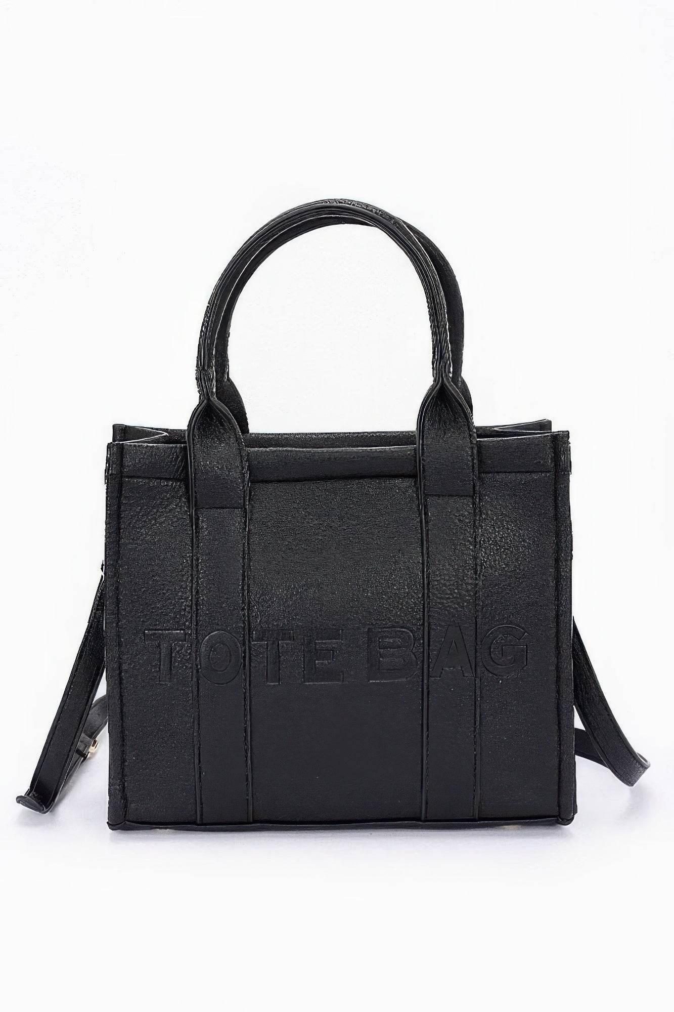 Faux Leather Tote Bag - LLR Chic