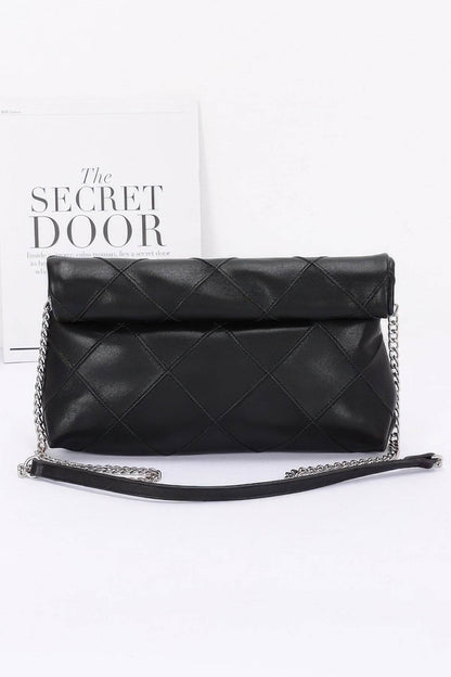 Quilted Faux Leather Pouch - LLR Chic