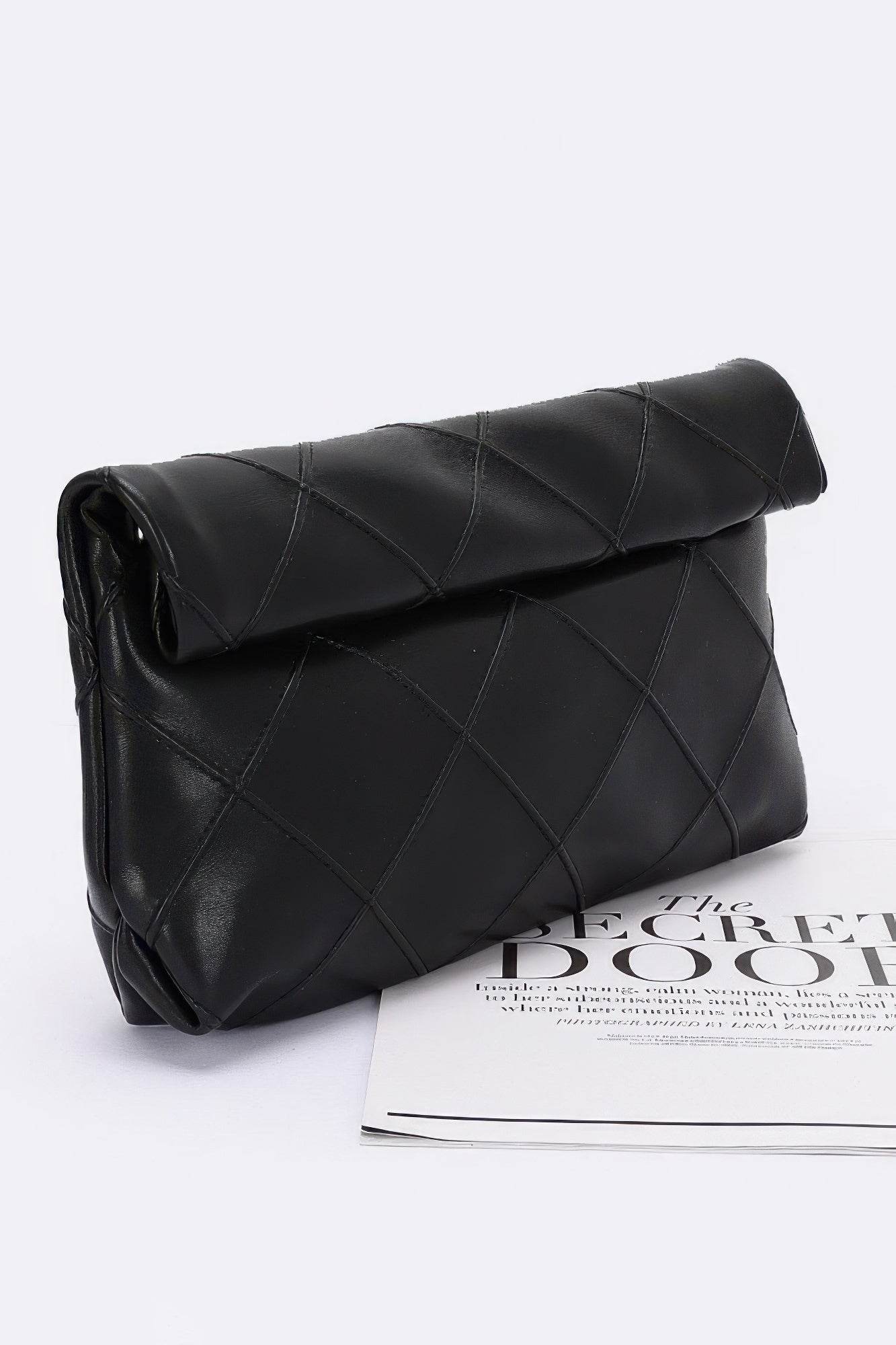 Quilted Faux Leather Pouch - LLR Chic