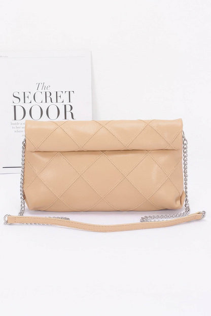 Quilted Faux Leather Pouch - LLR Chic