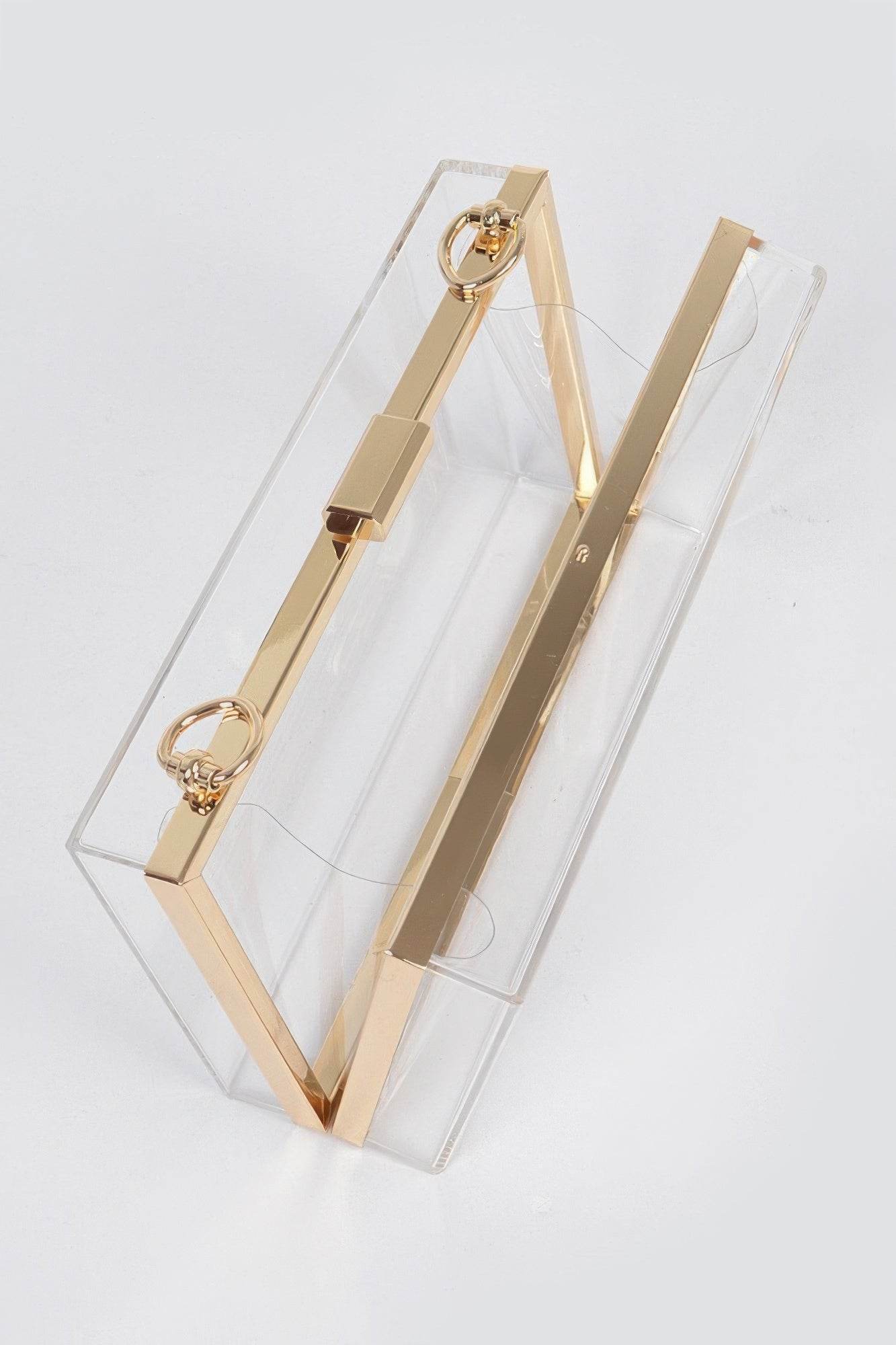 Transparent Hard Case W/stoned Chain - LLR Chic