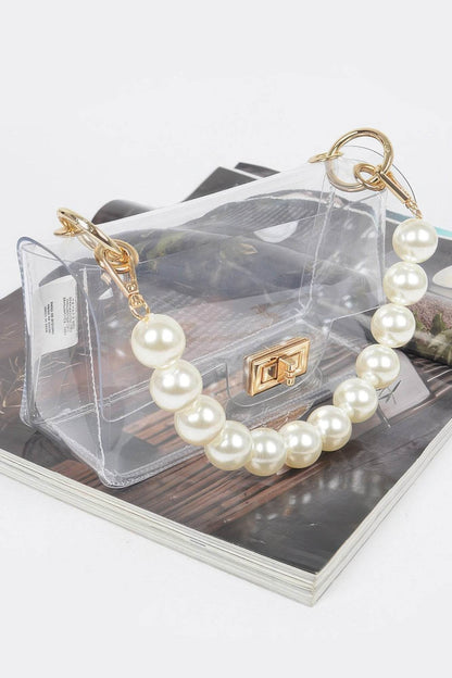Transparent Cross Body Bag W Clear Chain - LLR Chic