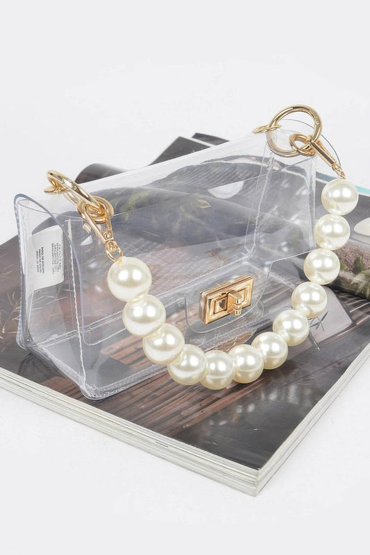 Transparent Cross Body Bag W Clear Chain - LLR Chic