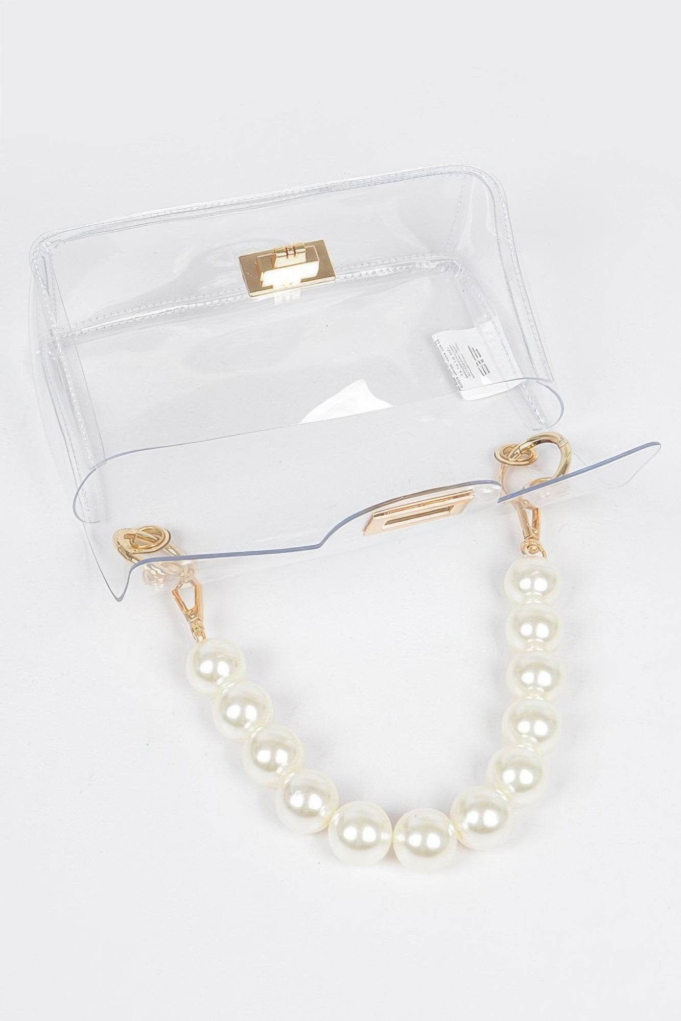 Transparent Cross Body Bag W Clear Chain - LLR Chic
