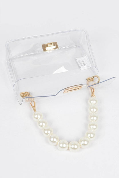 Transparent Cross Body Bag W Clear Chain - LLR Chic