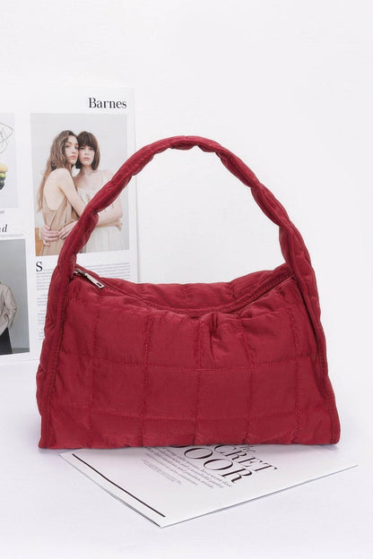 Quilted Nylon Shoulder Bag - LLR Chic