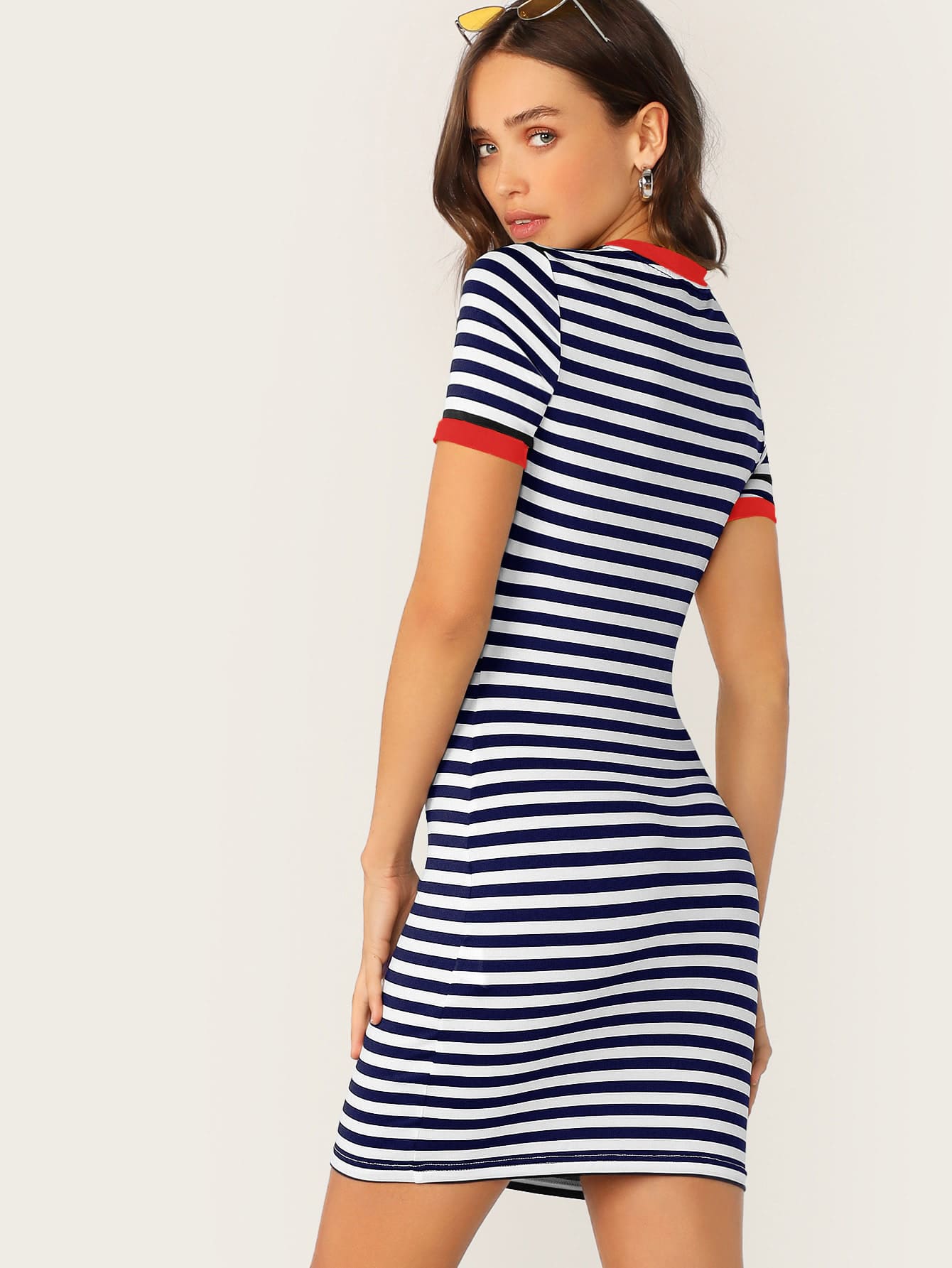 Striped Ringer Tee Dress