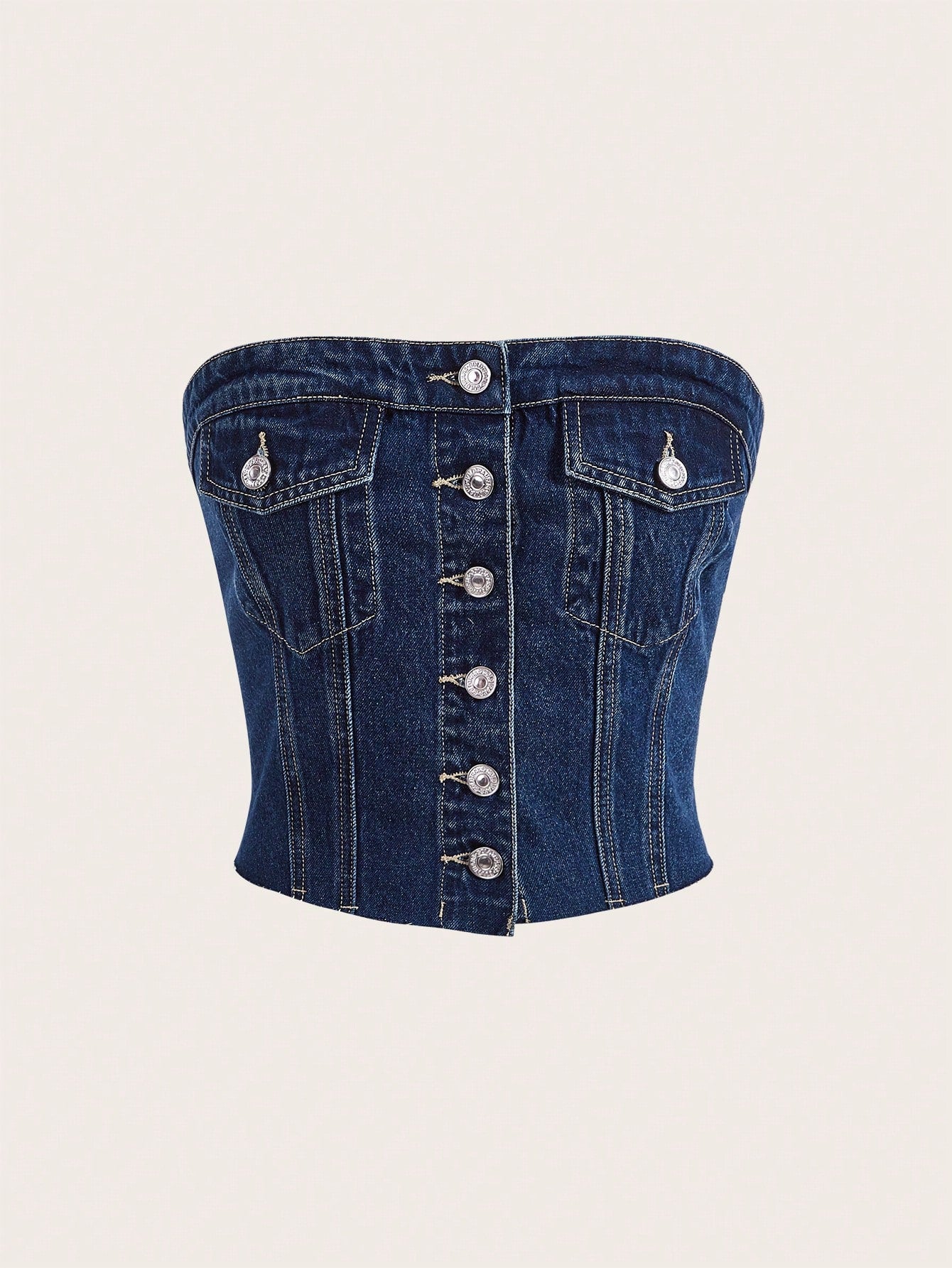 Tube Denim Top