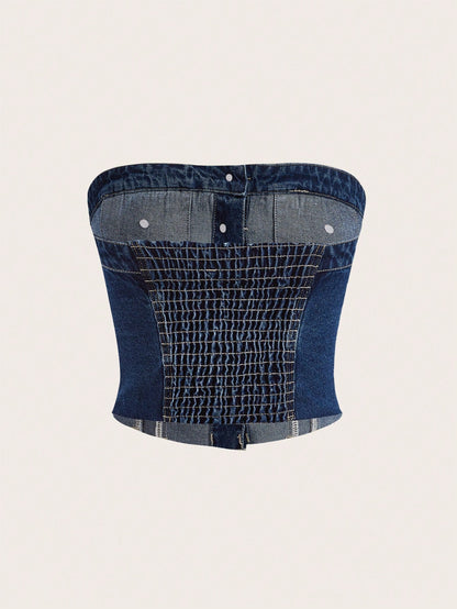 Tube Denim Top