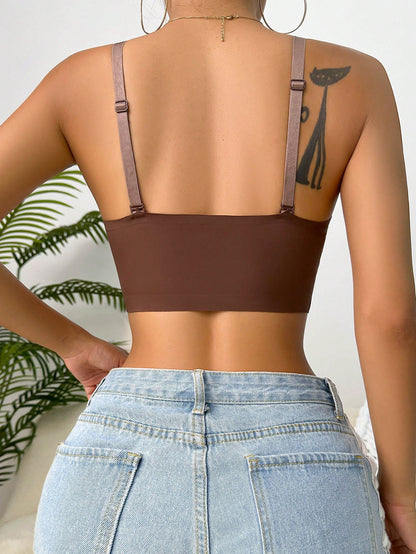 Solid Wireless Bra