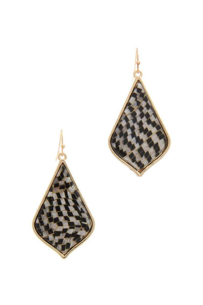 Pattern Drop Earring