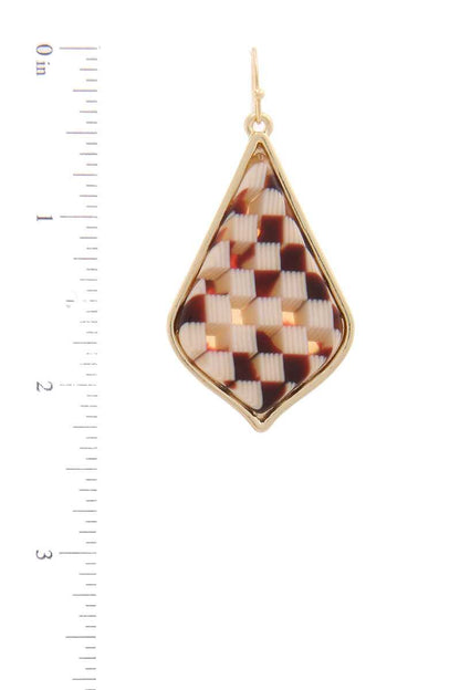 Pattern Drop Earring