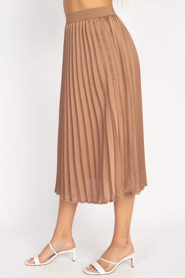 Pleated Maxi Skirt