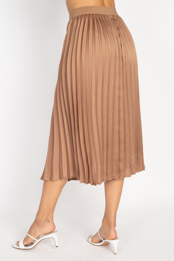 Pleated Maxi Skirt