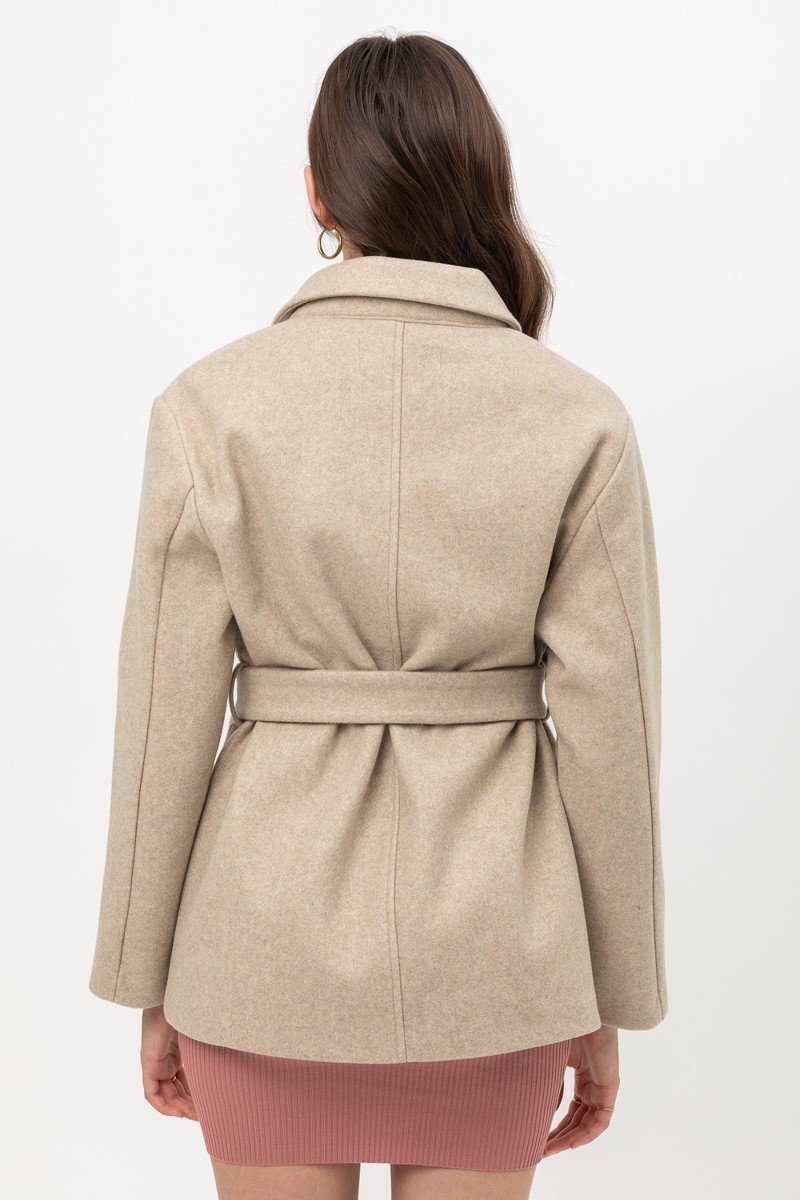 Fleece Belted Coat