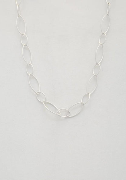 Oval Link Metal Necklace